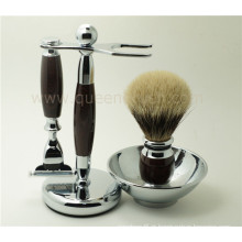 Alta qualidade e High-End Bager cabelo Shaving Brush Kits